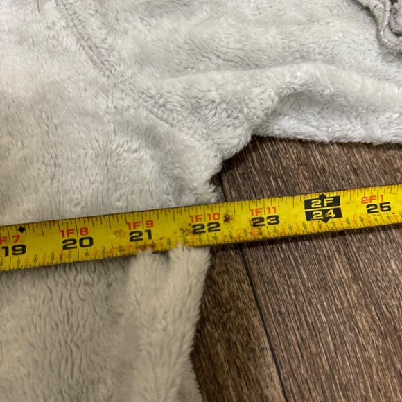 VTG Disney Eeyore Fleece Sweatshirt Women's Large Gray Mock Neck Embroidered 90s - Picture 10 of 12